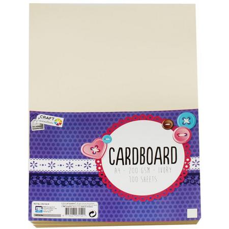 Cardboard A4 200gr. | Ivory